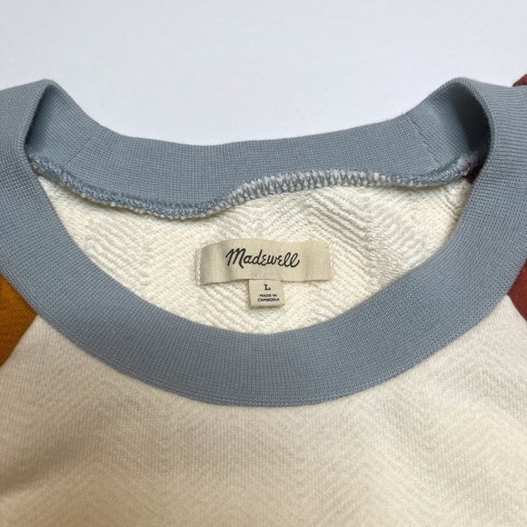 NWT Madewell Puff-Sleeve Sweatshirt Tee - Picture 8 of 11